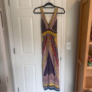 Angie Vibrant Patterned Maxi Dress